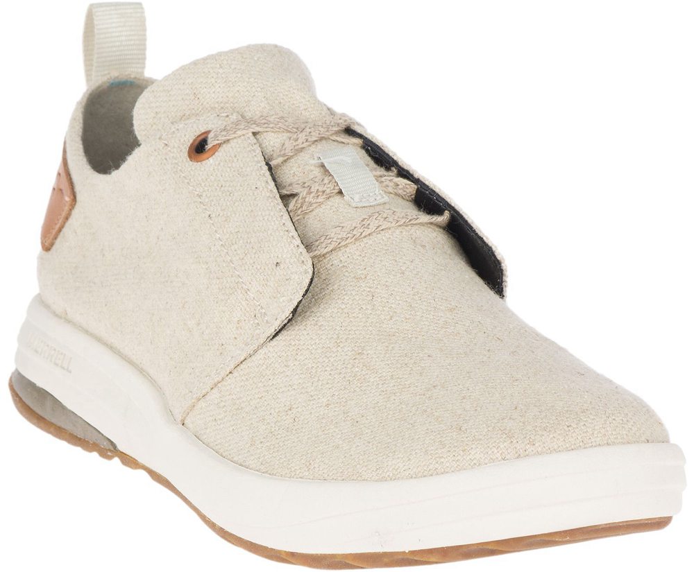 Merrell Sneakers Dame - Gridway Lærred - Beige - JBC560817